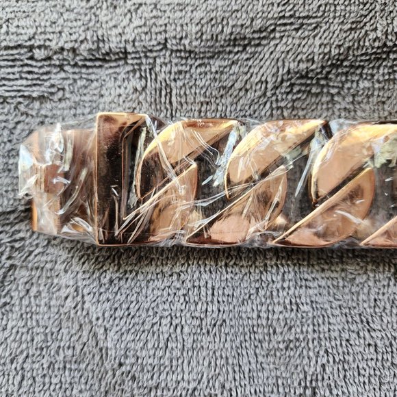 Rose Gold cubanCuban Link Dog Collar - Picture 5 of 11